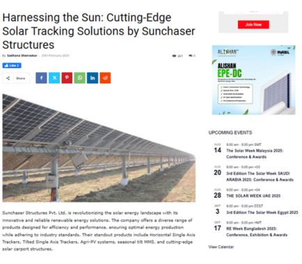Cutting-Edge Solar Tracking Solution by Sunchaser Structures